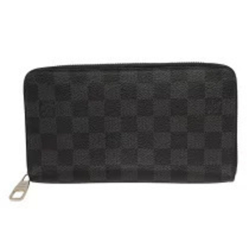Louis Vuitton Zippy Organizer Black Damier Graphite Black Long Wallet